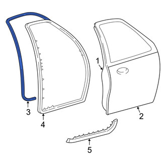 Ford OE - Front Inner Door Seal