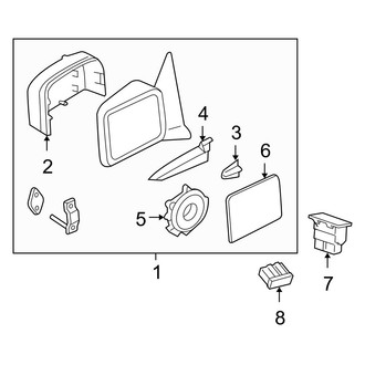 Ford OE - Front Door - Outside Mirrors