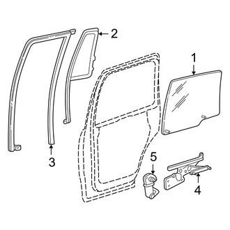 Ford OE - Rear Door - Glass & Hardware