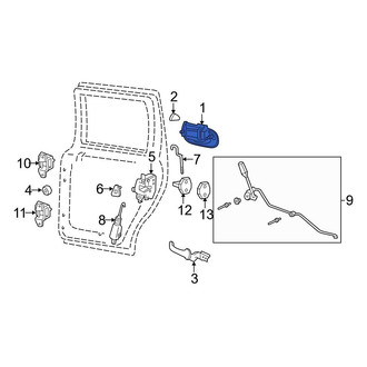 Ford OE - Front Left Outer Exterior Door Handle
