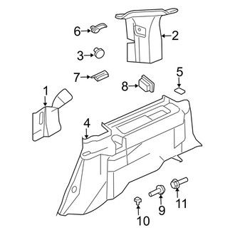 Ford OE - Quarter Panel - Interior Trim