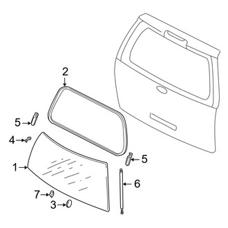 Ford OE - Lift Gate - Glass