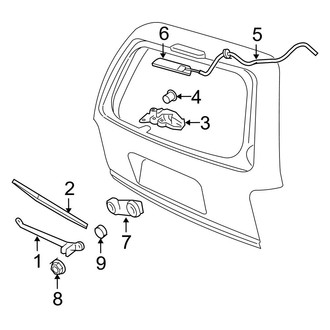 Ford OE - Lift Gate - Wiper & Washer Components