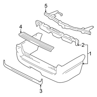 Ford OE - Rear Bumper - Bumper & Components