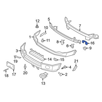 Ford OE - Front Bumper Cover Bracket