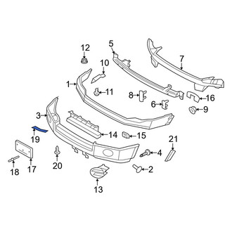 Ford OE - Front Left Tow Eye Cap