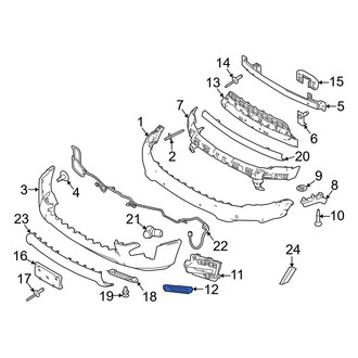 Ford OE - Front Left Tow Eye Cap Clip