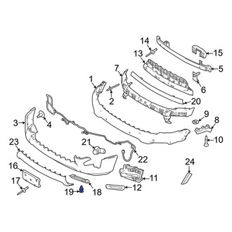 Ford OE - Front Left Tow Eye Cap Clip