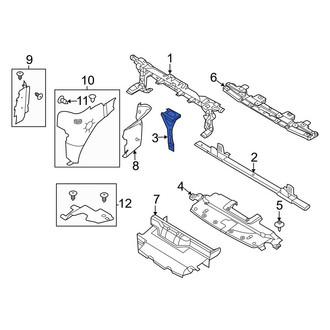 Ford OE - Front Hood Latch Support