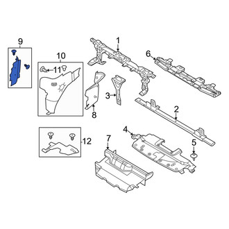Ford OE - Front Left Radiator Support Air Deflector