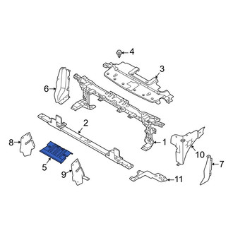 Ford OE - Front Lower Radiator Support Air Deflector