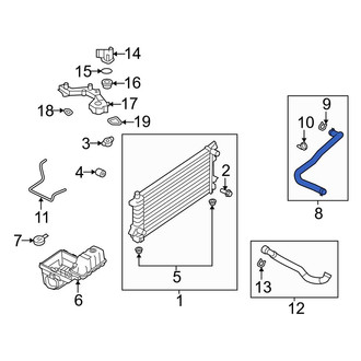 Ford OE - Upper Radiator Coolant Hose