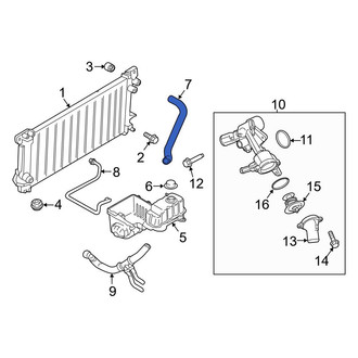 Ford OE - Upper Radiator Coolant Hose