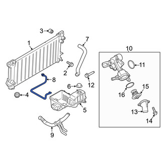 Ford OE - Engine Coolant Overflow Hose