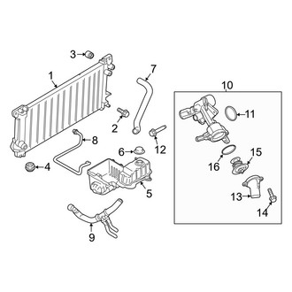Ford OE - Cooling - Radiator & Components