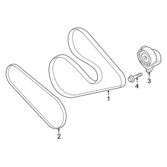Ford OE - Cooling - Belts & Pulleys (EL King Ranch / EL Limited / EL Platinum / EL SSV / EL XL / EL XLT / King Ranch / Limited / Platinum / SSV / XL / XLT)
