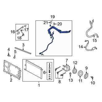 Ford OE - Front A/C Refrigerant Hose