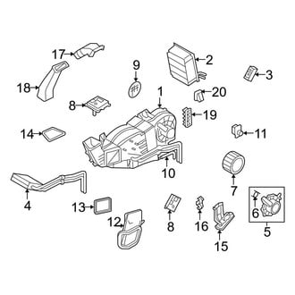 Ford OE - Air Conditioner & Heater - Auxiliary A/C & Heater Unit (King Ranch / Limited / XL / XLT)