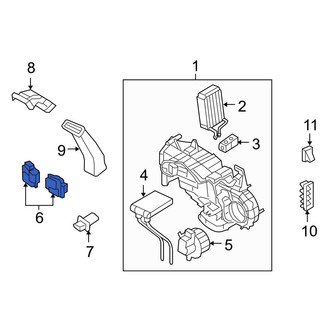 Ford OE - Rear HVAC Blower Motor