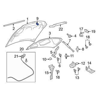 Ford OE - Front Hood Stop Buffer