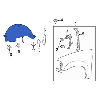 Ford OE - Front Left Fender Splash Shield