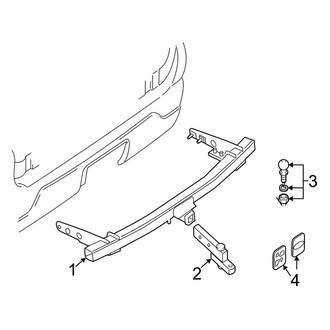 Ford OE - Frame - Trailer Hitch Components