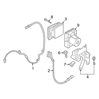 Ford OE - Electrical - ABS Components (EL King Ranch / EL Limited / EL Platinum / EL SSV / EL XL / EL XLT / King Ranch / Limited / Platinum / SSV / XL / XLT)