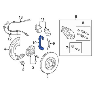 Ford OE - Front Disc Brake Caliper Bracket