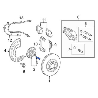 Ford OE - Rear Wheel Lug Stud