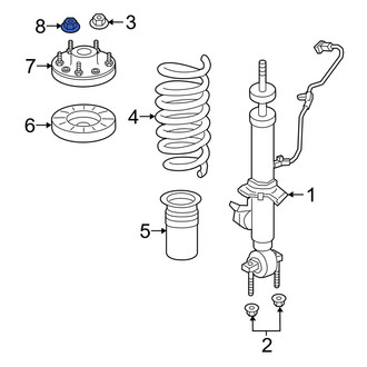 Ford OE - Suspension Strut Mount Nut