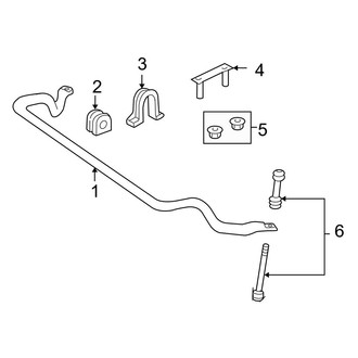 Ford OE - Front Suspension - Stabilizer Bar & Components (4WD)