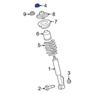 Ford OE - Suspension Strut Mount Nut