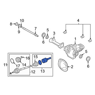 Ford OE - Front Inner CV Joint Boot