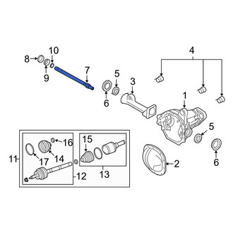 Ford OE - Front Drive Axle Shaft