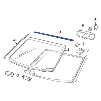 Ford OE - Left Windshield Seal