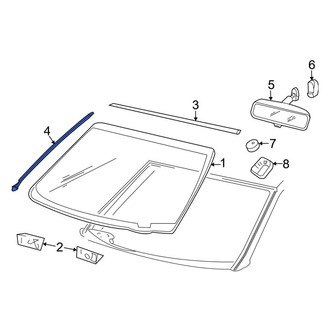 Ford OE - Left Windshield Seal