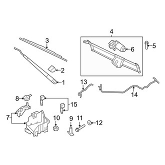 Ford OE - Windshield - Wiper & Washer Components (From 12/04/2007)