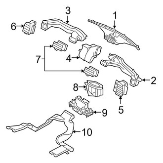 Ford OE - Instrument Panel - Ducts