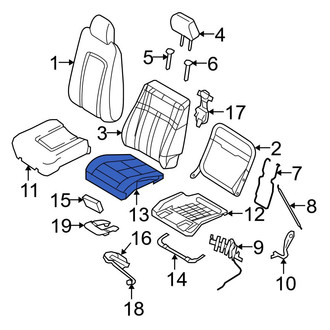 Ford OE - Front Left Seat Cushion Pad