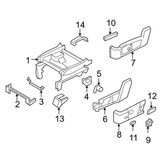 Ford OE - Seats & Tracks - Tracks & Components (Driver Side Front Seats, Split Bench)
