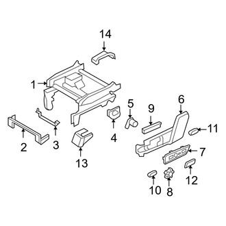 Ford OE - Seats & Tracks - Tracks & Components (Captains Seats, Front Seats, Passenger Side)