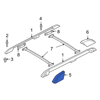 Ford OE - Front Right Roof Rack Cover