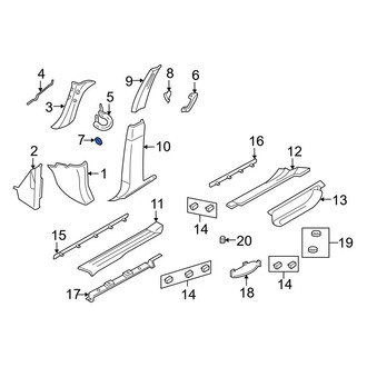 Ford OE - Front Right Interior Grab Bar Cap