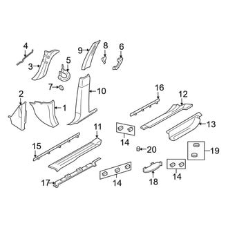 Ford OE - Pillars, Rocker & Floor - Interior Trim