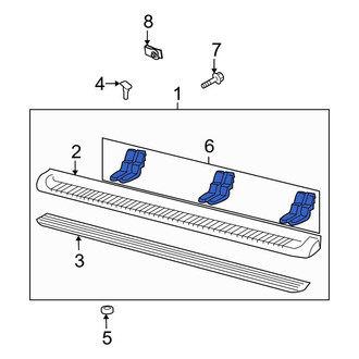 Ford OE - Center Right Running Board Reinforcement Bracket