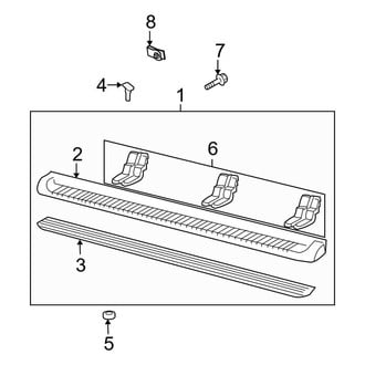 Ford OE - Pillars, Rocker & Floor - Running Board (Moulded, W/O Step Pad), (EL King Ranch / EL Limited / EL Platinum / EL SSV / EL XL / EL XLT)