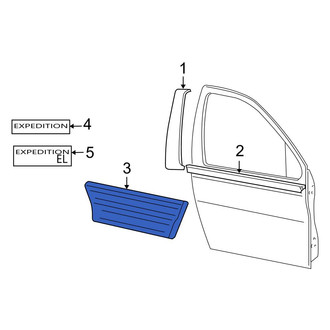 Ford OE - Front Right Door Molding