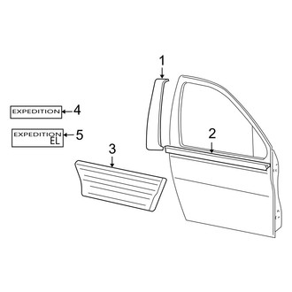 Ford OE - Front Door - Exterior Trim