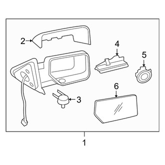 Ford OE - Front Door - Outside Mirrors