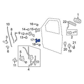 Ford OE - Front Left Lower Door Hinge